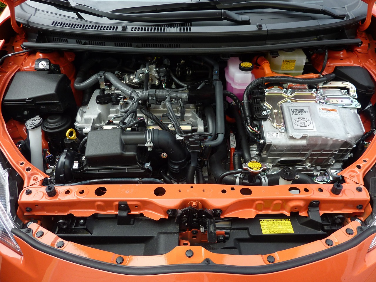 A Toyota Engine under the hood