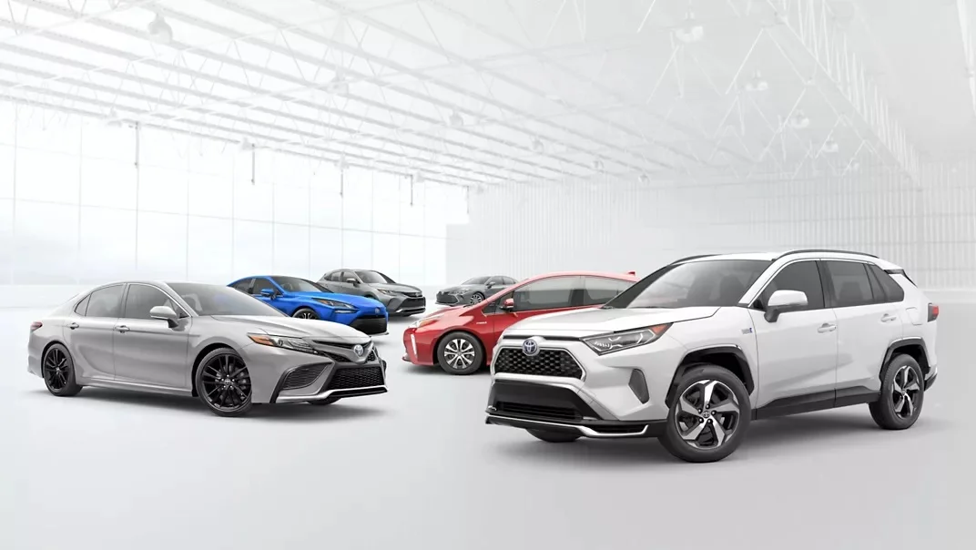 A series of Toyota Hybrid vehicles